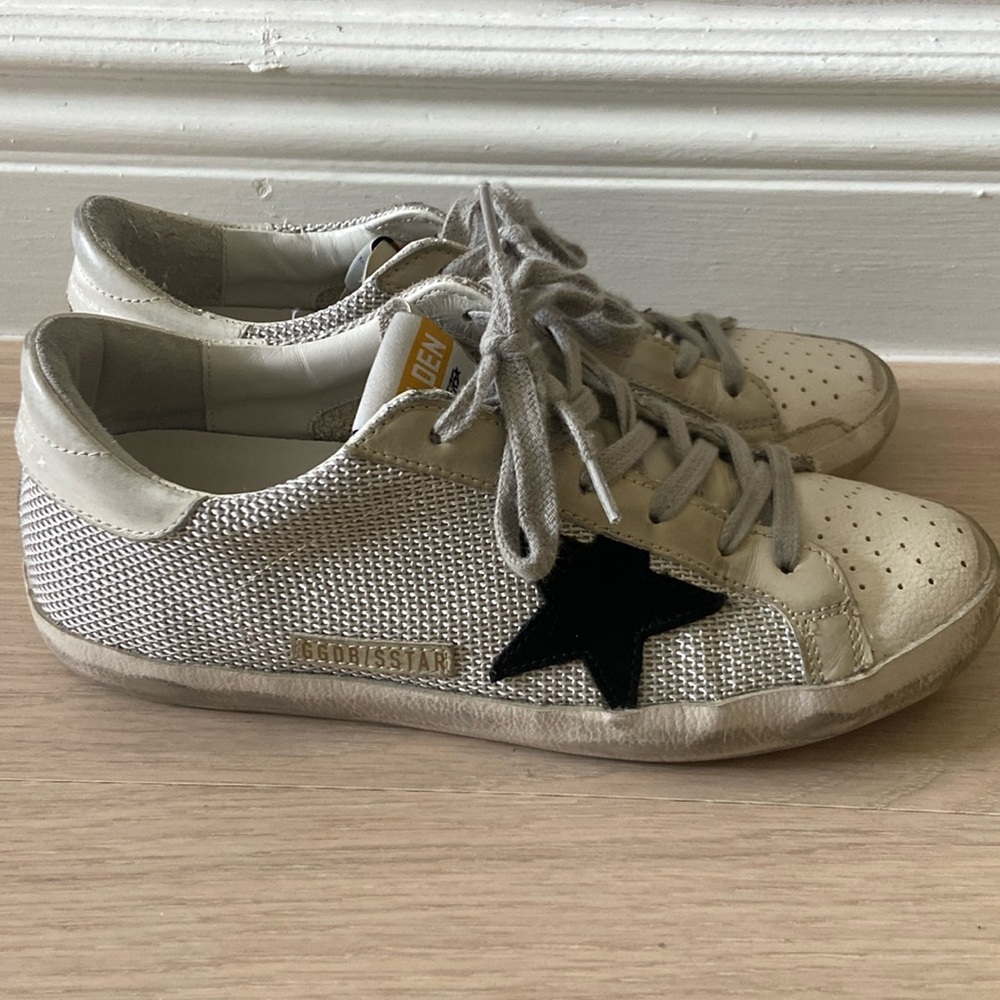 Super star Mesh leather mix golden goose sneakers- women’s